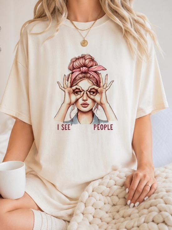 Gildan Tops - Retro Graphic Tee Women Funny Vintage Aesthetic Shirt Trendy Cute Top custom tee